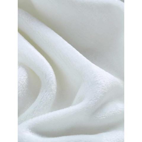 Patura Coccolino moale si pufoasa pentru 2 persoane, 200X230 cm, Alb Ivoire [3]