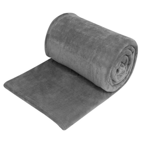 Home & Deco - Patura Coccolino moale si pufoasa pentru 2 persoane 200X230 cm Gri