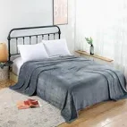 Patura Coccolino moale si pufoasa pentru 2 persoane 200X230 cm Gri