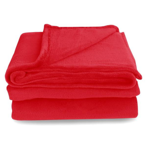 Home & Deco - Patura Coccolino moale si pufoasa pentru 2 persoane, 200X230 cm, Rosu