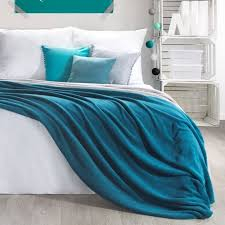 Patura Coccolino moale si pufoasa pentru 2 persoane, 200X230 cm, Turquoise