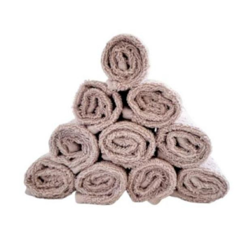 Home & Deco - Set 10 prosoape pentru bucatarie, 30x30 cm, 100% bumbac, Cappuccino