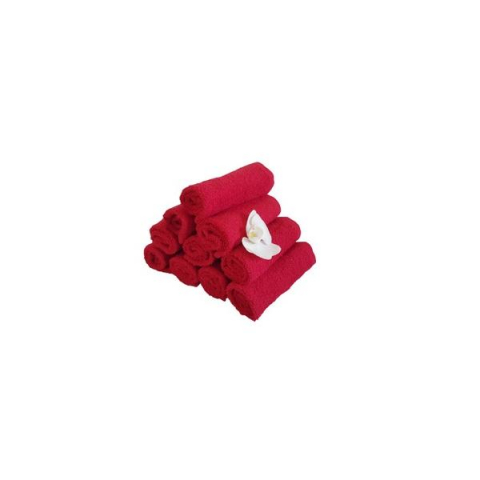 Set 10 prosoape pentru bucatarie, 30x30 cm, 100% bumbac, Rosu [4]