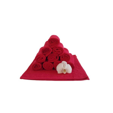 Set 10 prosoape pentru bucatarie, 30x30 cm, 100% bumbac, Rosu [1]