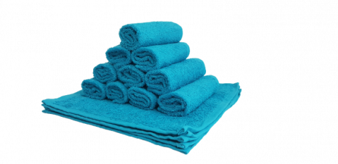 Set 10 prosoape pentru bucatarie, 30x30 cm, 100% bumbac, Turquoise [3]