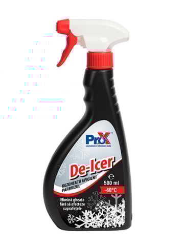 Accesorii Auto & Moto - Soluție dezghețat geamuri ProX DE ICER 500 ml – rapid și eficient