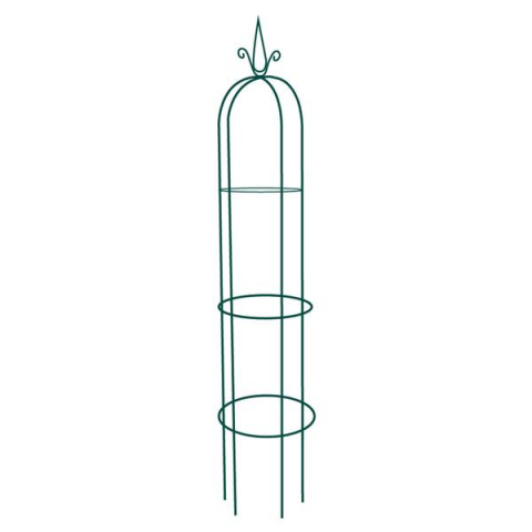 Home & Deco - Suport metalic de gradina pentru flori cataratoare, negru, 195x38 cm