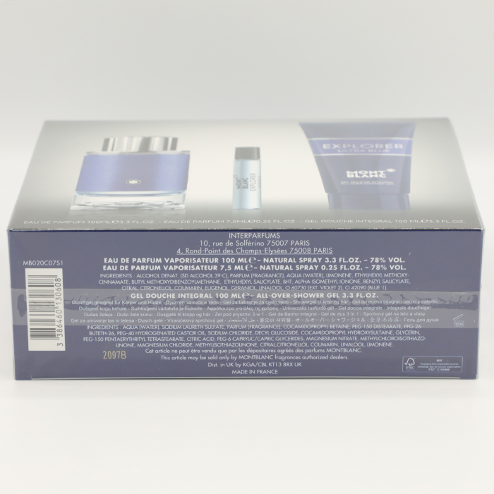 Mont Blanc Explorer Ultra Blue EDP 100 ml + EDP MINI 7.5 ml + SG 100 ml [3]