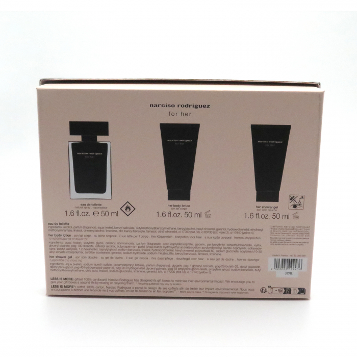 Narciso Rodriguez For Her EDT 50 ml + SG 50 ml + BL 50 ml [4]