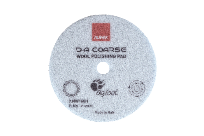 D-A COARSE Wool Pad – Blana polisare suport burete albastru (dur), 130 / 150 mm, Rupes [3]
