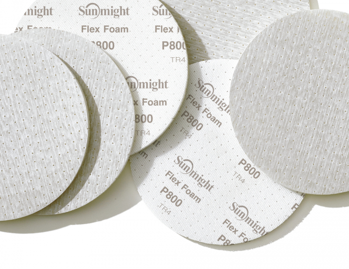 Flex Foam, discuri, 75 mm, film, burete si velcro, Sunmight [1]