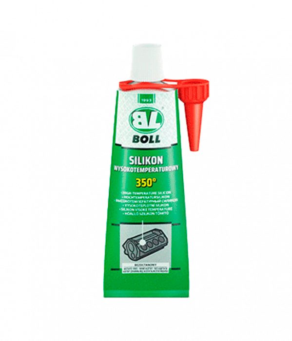 SILICON de etansare pentru temperatură inalta +350°C, gri/rosu/negru, 80 / 290ml, Boll [3]