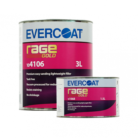 Chituri - Chit 2K - Rage Gold Polyester Body Filler, 1,5 L / 3 L, Evercoat
