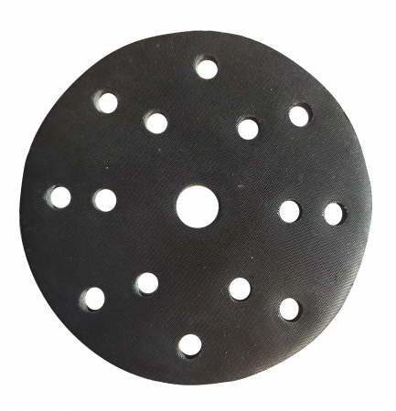 Materiale abrazive - Interfata soft pentru disc flexibil, 15 gauri, 150 mm, velcro cu fibra scurta, Sunmight