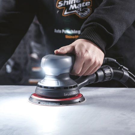 Masina de slefuit Heavy dutty - ES700, orbital excentric, Brushless, LED, cablu detasabil, Shine Mate [5]