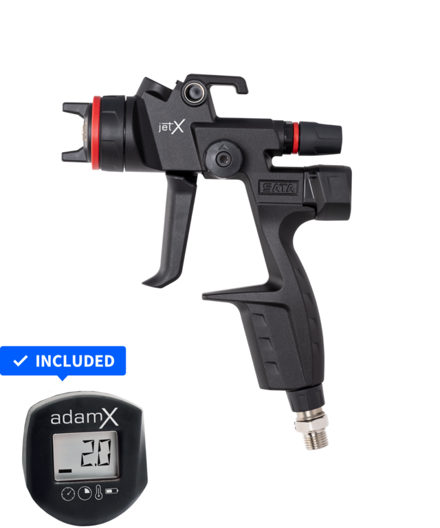 Pistoale de vopsire - Pistol de vopsit jet X, Digital , HVLP - vopsea / RP - lac, SATA