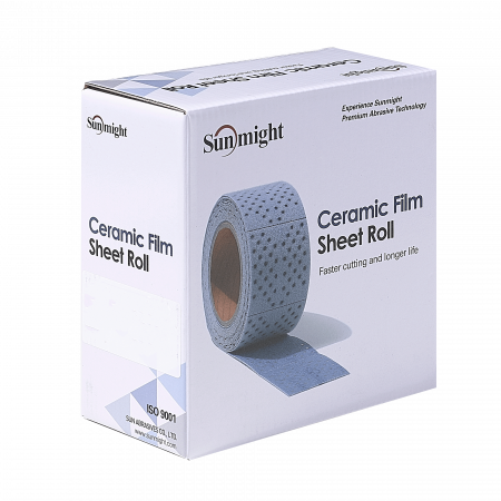 Materiale abrazive - Ceramic Film - CtN, rola Multi-hole, 70 mm x 12 m, Sunmight