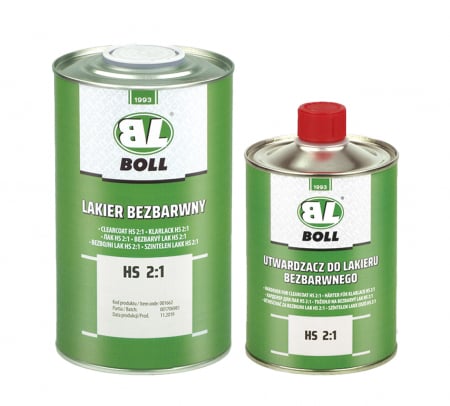 Lacuri | Fillere | Grunduri - Pachet - Lac transparent HS 2:1, 1L + Intaritor pentru lac HS 2:1, standard / rapid, 500 ml,BOll
