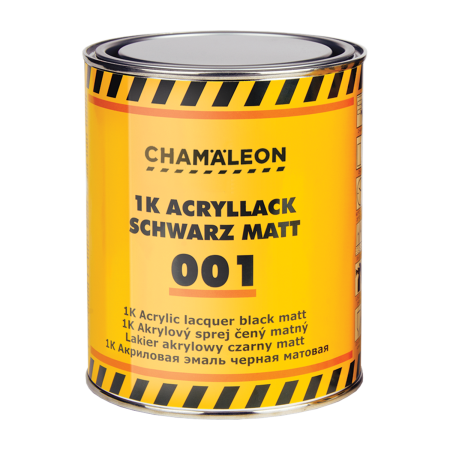 Vopsir - Vopsea negru mat, 1 l, Chamaeleon