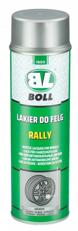 Boll - Vopsea pentru jante - Rally - spray, argintiu / negru, 500 ml, Boll