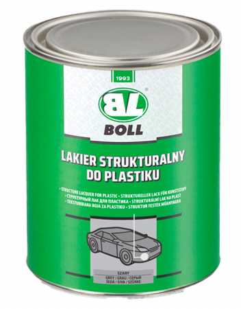 Vopsire plastice | Jante - Vopsea structura pentru plastic, gri mat / negru mat,  1 L, Boll