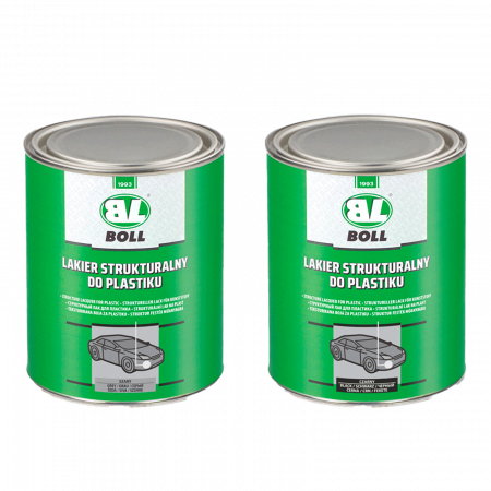 Vopsea structura pentru plastic, gri mat / negru mat,  1 L, Boll [1]