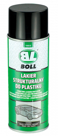 Vopsire plastice | Jante - Vopsea structura pentru plastic - Spray, negru mat/ gri mat, 400 ml, Boll