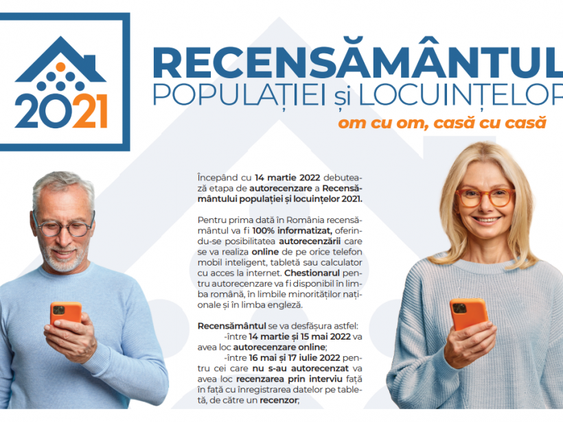 Anunț privind înscrierea candidaților pentru personal de recensământ în vederea prestării serviciilor aferente recensământului populației și locuințelor runda 2021 în teritoriu - INCHEIAT