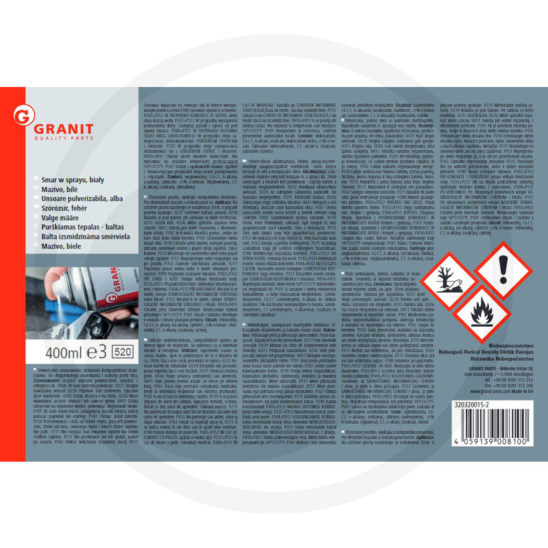 GRANIT Spray vaselină pulverizabilă, 400ml [1]