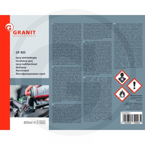 CONSUMABILE - GRANIT Spray multifuncțional 400 ml