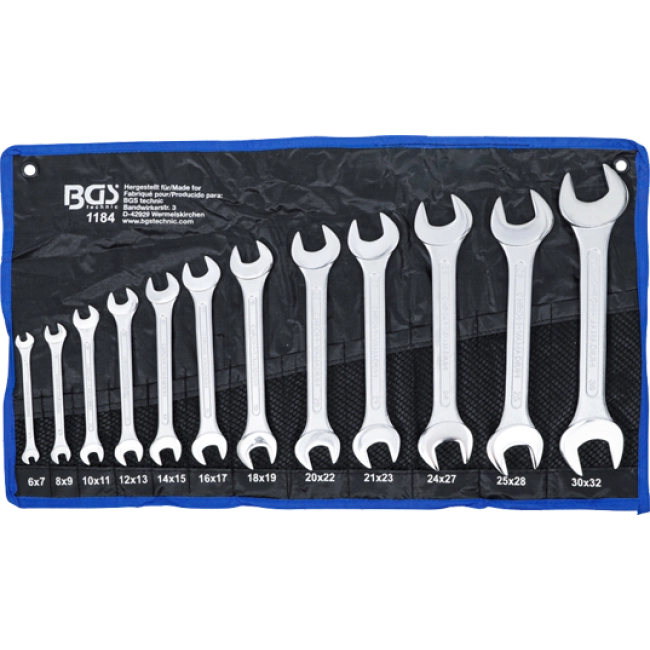 TRUSA DE SCULE - Set 12 chei fixe duble BGS 1184