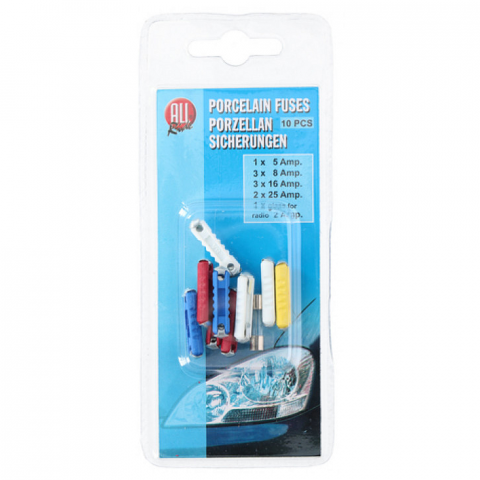 Produse de urgenta - Set siguranţe cilindrice 10buc. - All Ride