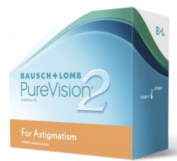 BAUSCH&LOMB Pure Vision 2HD Astigmatism lunare - 6 lentile / cutie Auto Align Design™ / ComfortMoist™ /High Definition™ [1]
