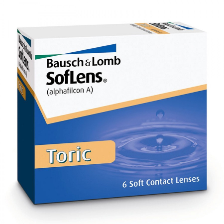 BAUSCH&LOMB- Soflens Toric lunare 6 lentile / cutie - Design-ul Lo-Torque™ / Nuanta vizibila (bleu) [0]