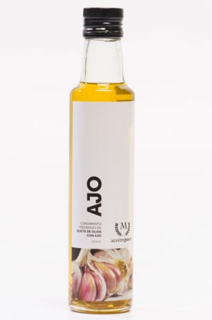 Produse - Ulei de măsline extra virgin infuzat cu usturoi.