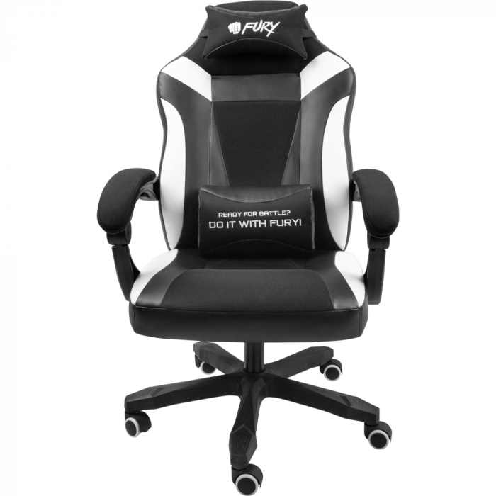 Scaun pentru gaming Fury Avenger M+ Black-White [1]