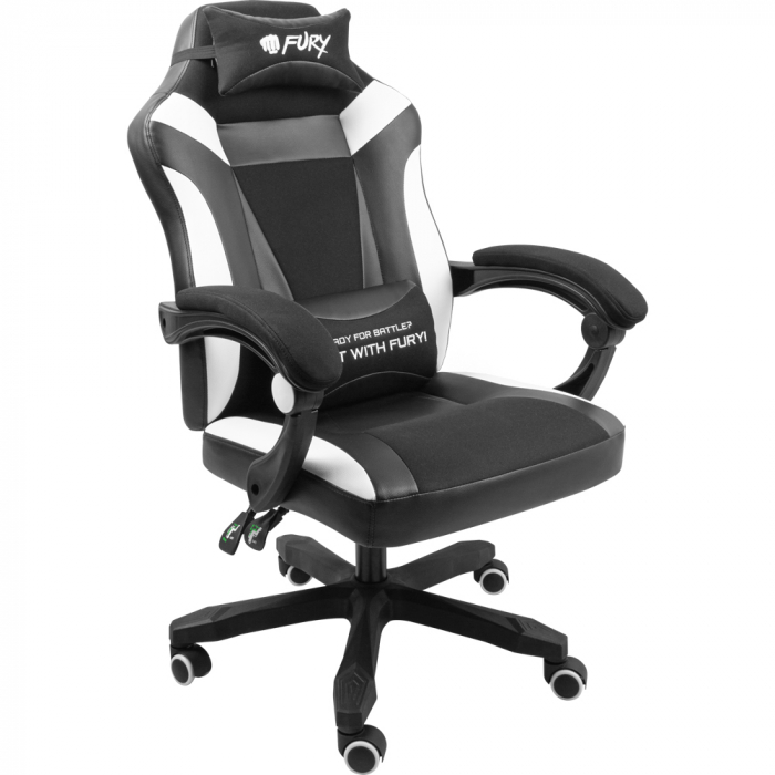 Scaun pentru gaming Fury Avenger M+ Black-White [10]