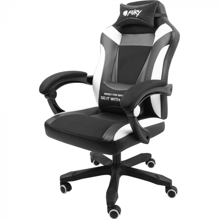 Scaun pentru gaming Fury Avenger M+ Black-White [3]