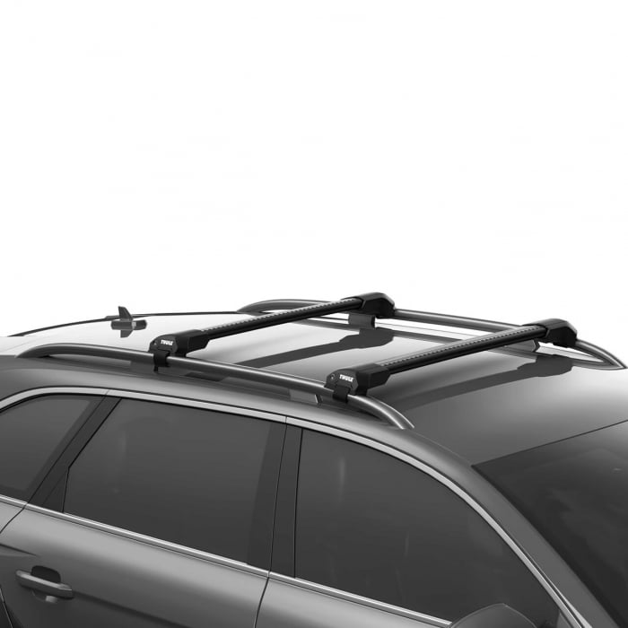 Bare transversale Thule Edge Raised Rail Wingbar Edge Black pentru MERCEDES BENZ M-Class (W166) 5 usi SUV, model 2012 - 2015, Sistem cu prindere pe bare longitudinale [3]