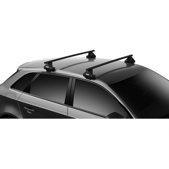 Bare transversale Thule Evo Clamp Squarebar 127 pentru RENAULT Clio (Mk IV), 5 usi Hatchback, model 2013-2019, Sistem cu prindere pe plafon normal [4]