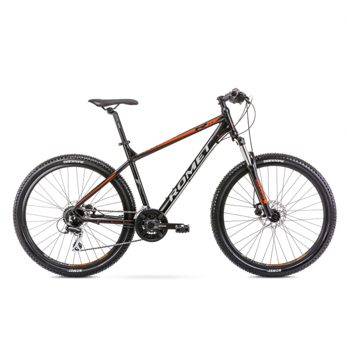 Bicicleta de munte pentru barbati Romet Rambler R7.2 Negru/Portocaliu 2021 [1]