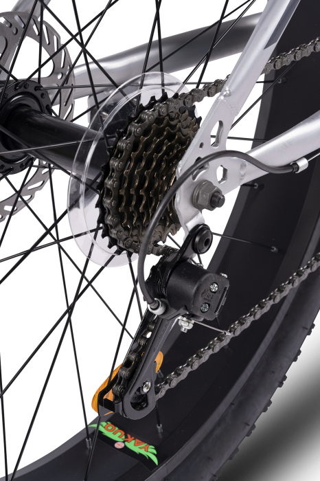 Bicicleta Fat Bike Carpat Aventus C26217A 26", Gri/Portocaliu/Negru [5]