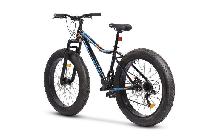 Bicicleta Fat-Bike Velors Wolf V2605D 26", Negru/Portocaliu/Albastru [3]