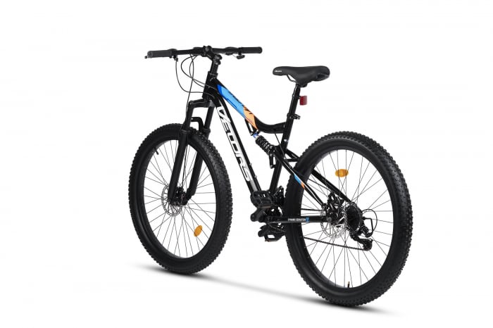 Bicicleta MTB-Full Suspension Fat Bike Velors Innovation V27304A 27.5", Negru/Alb/Portocaliu [3]