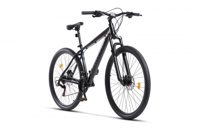 Bicicleta MTB-HT Carpat MONTAN C2758H, Shimano Tourney TZ 7 viteze, Roti 27.5 Inch, Cadru Aluminiu, Frane pe Disc, Negru/Gri [2]