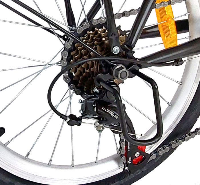 Bicicleta Pliabila Velors V2057A 20", Negru/Alb/Rosu [3]