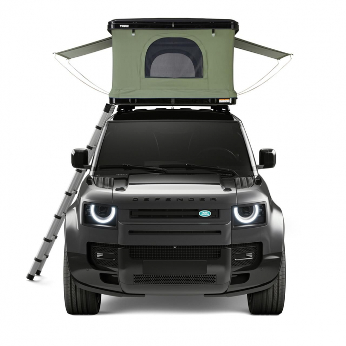 Cort auto cu prindere pe plafon, Thule, Basin, 2 persoane, Hard-Shell, Negru [3]