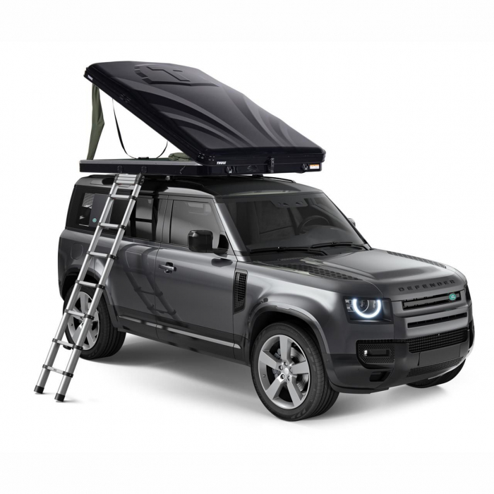 Cort auto cu prindere pe plafon, Thule, Basin, 2 persoane, Hard-Shell, Negru [6]