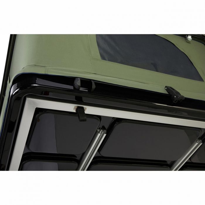 Cort auto cu prindere pe plafon, Thule, Basin, 2 persoane, Hard-Shell, Negru [7]