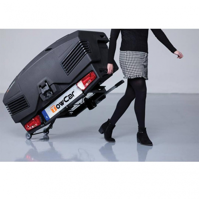 Cutie portbagaj pe carligul de remorcare TowBox Evo, Urban Negru [9]